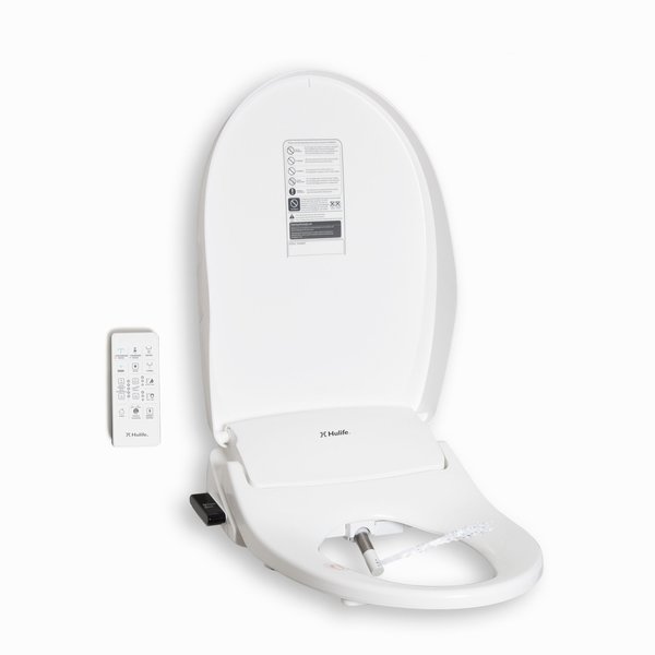 Hulife Electric Bidet Seat for Elongated Toilet with Unlimited Heated Water, Heated Seat, Remote Control HLB-3000ER